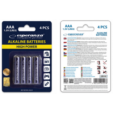 ESPERANZA baterie alkaliczne AAA 4x